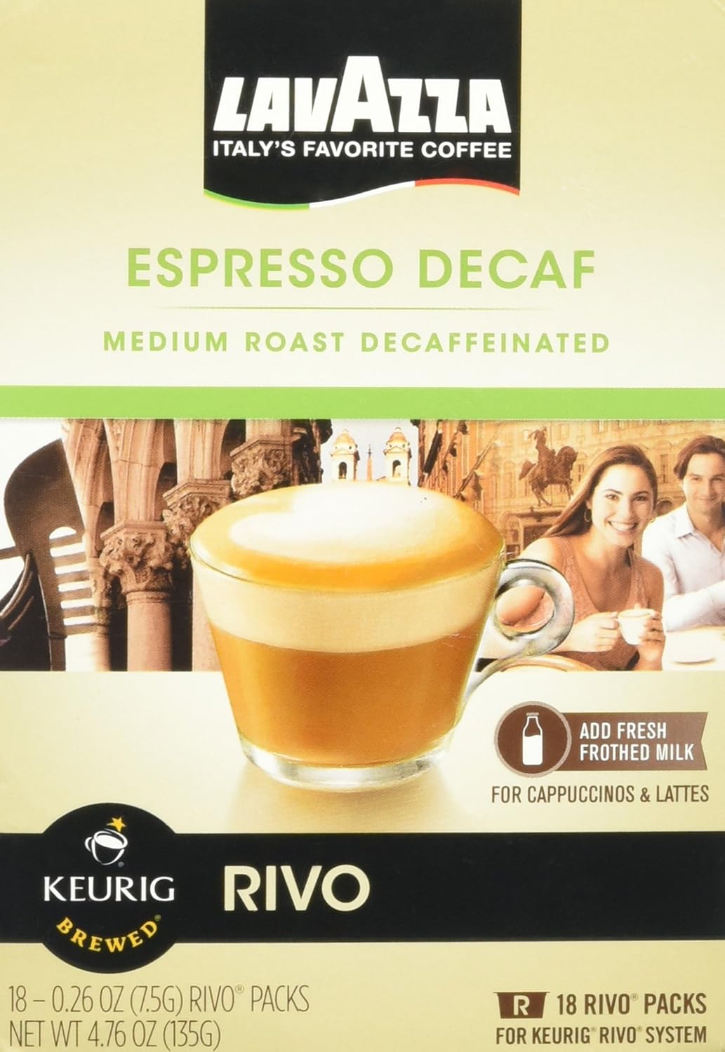 Lavazza Espresso Decaf for Keurig Rivo System, 18 count by Luigi Lavazza [Foods]