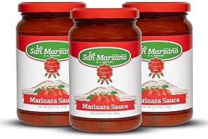 La San Marzano Marinara Sauce, 13 oz, Pasta Sauce Made in Italy, All Purpose Tomato Premium Quality, All Natural, Mediterranean Diet, Non GMO, Vegan, Gluten Free