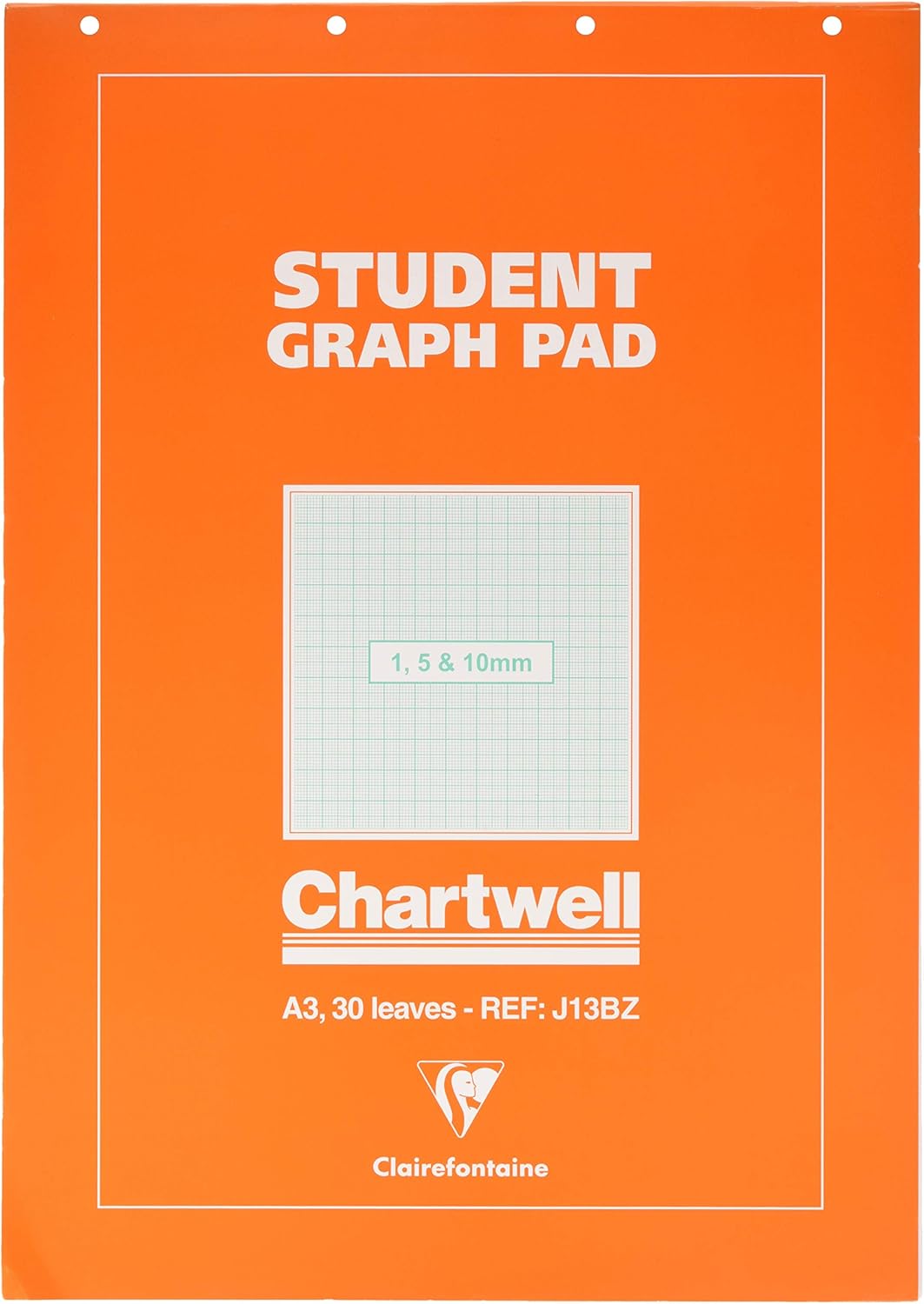 clairefontaine chartwell graph pad 15 mm 10 mm a3 50 sheets