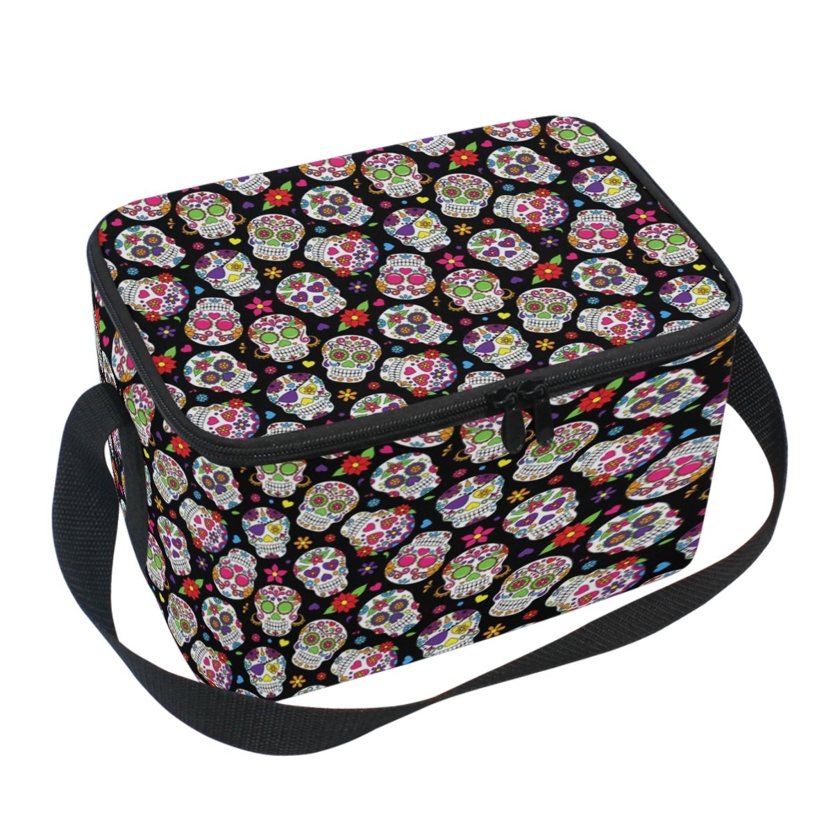 sugar skull lunch bag