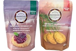 VALUBNDL: Bangin' Bannock Indigenous Bread Mix Combo (2-Pack) – Original (500g) & Gluten-Free (400g) – Traditional North Amer