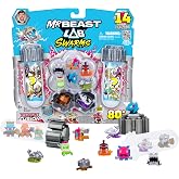 MrBeast Lab Swarms Battle Fusion Series Mega Lab Pack, 14 Beasts | 80+ to collect, stickers &amp; stackable fusion caps, rare Serpent Spear; MrBeast toys fans