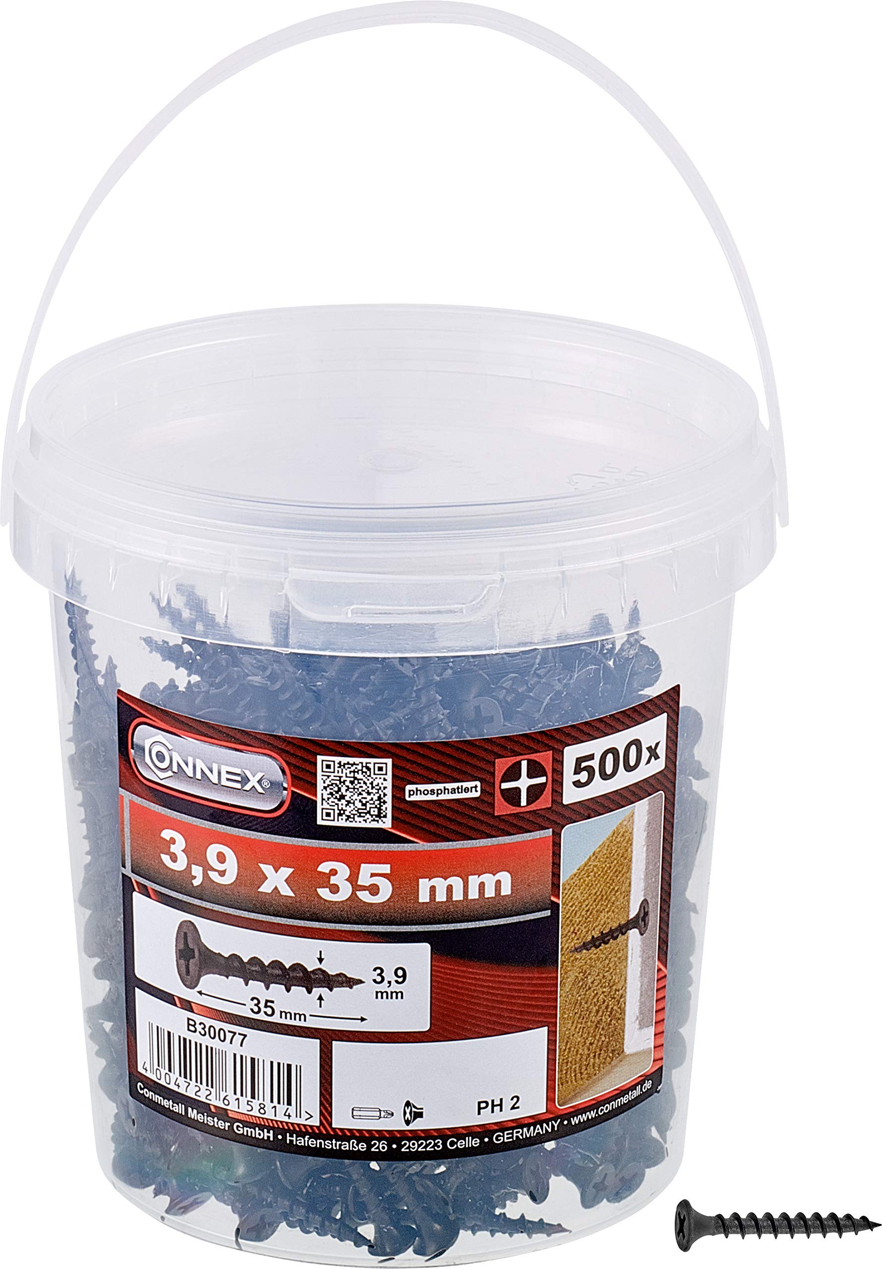 CONNEX B30077 3.9 x 35mm Dry Wall Screws in Bucket — image 1