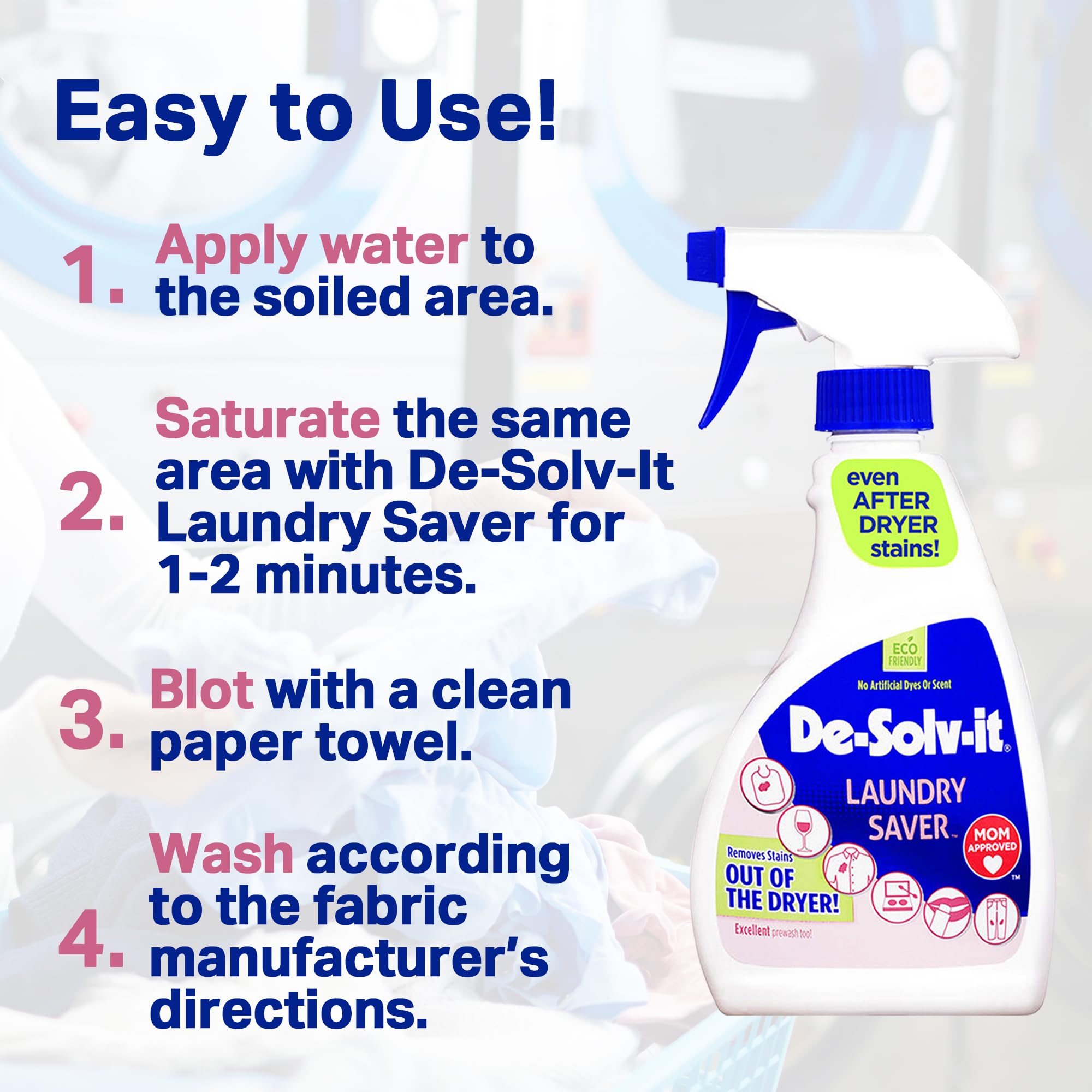 Orange-Sol De-Solv-It Laundry Saver, Instant Stain Remover for Laundry, Hair & Skin-Safe, 12-Ounce