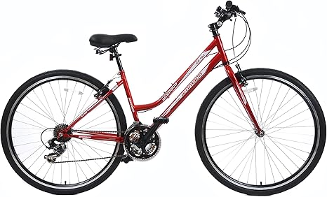 red ladies bike
