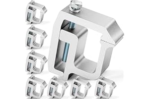 moveland Upgraded 8 PCS Truck Topper Clamps - Heavy Duty Camper Shell Clamps for Chevy Silverado Sierra/Dodge Dakota Ram 1500 2500 3500, F150 F250, Titan, Tundra
