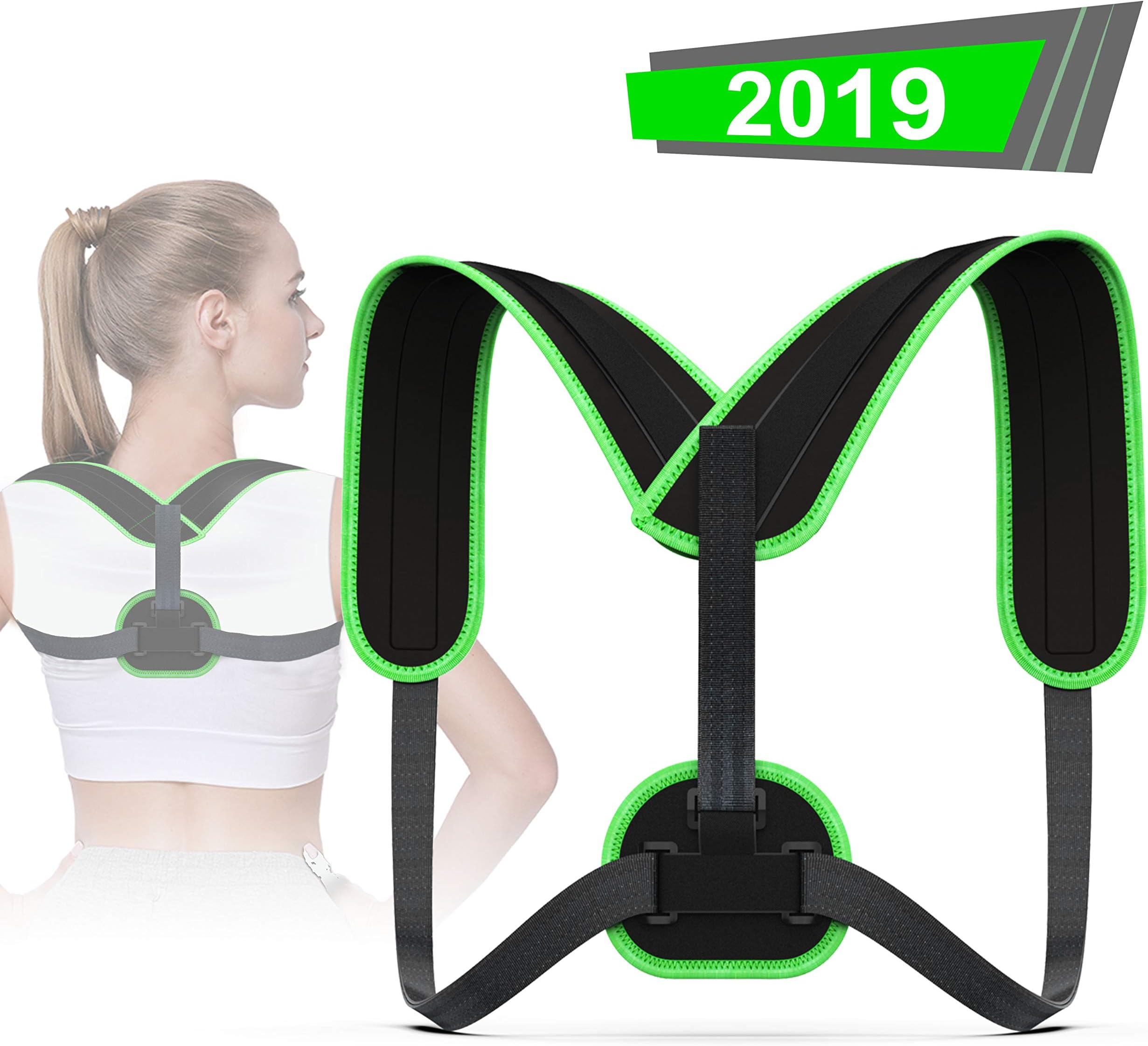 Posture Corrector for Women Men,Valoin Comfortable Adjustable Posture Correct Back Brace for Bad Posture Correction and Alignment