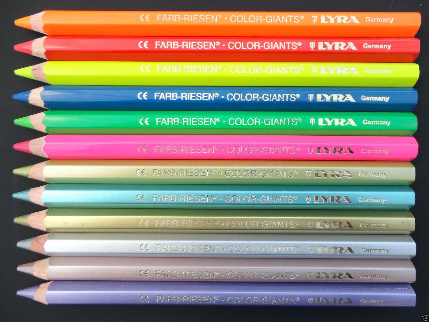 Lyra Ferby Set Of 12 Coloured Pencils Crayons Pre School Metallic