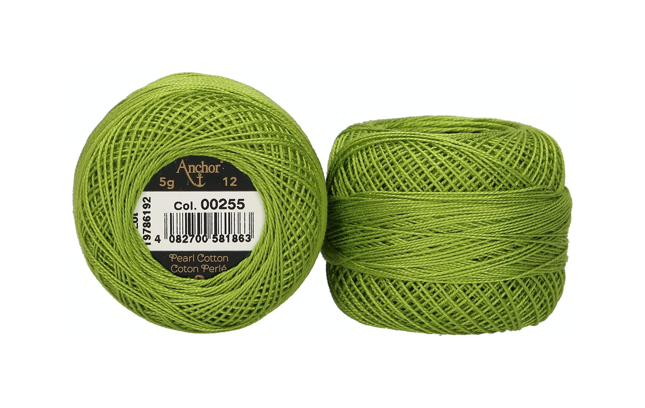 Anchor Pearl Yarn, Thickness: 12, Packaging: 5G, Running Length: 56M 255 Embroidery Threads