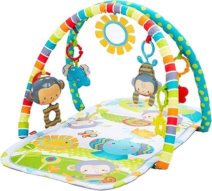 Fisher Price Tapis Musical D Eveil Oli Le Ouistiti Pour Bebe Deux Arceaux Souples Transport Et Rangement Facilites Des La Naissance Clj42 Exclusif Amazon Amazon Fr Bebes Puericulture