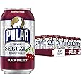 Polar Seltzer Water Black Cherry, 12 fl oz cans, 18 pack