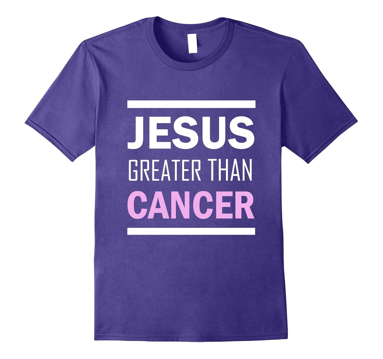 Jesus Greater Than Cancer The Cure Breast Cancer T Shirts-ANZ
