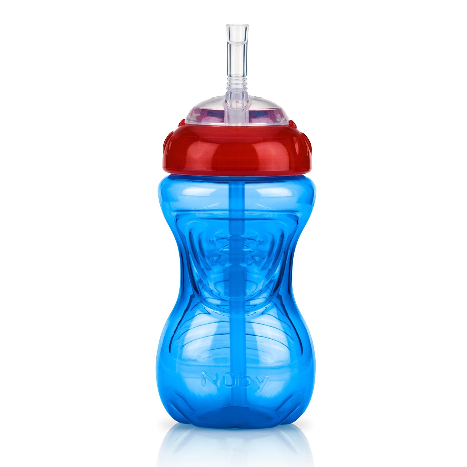 Nuby 3 Piece No-Spill Cup with Flex Straw, Neutral, 10 Ounce : Baby