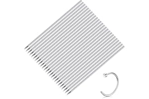 DJCIW 50PCS 20G Piercing needles, Disposable Sterilized Stainless Steel Body Piercing Hollow Needles For Nose Septum Ring Ear Piercing