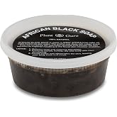 Plant Guru African Black Soap Paste 8 oz. - Pure &amp; Natural Traditional Skincare for Face, Body &amp; Hair. | Handmade Cleanser for All Skin Types. Imported From Ghana.