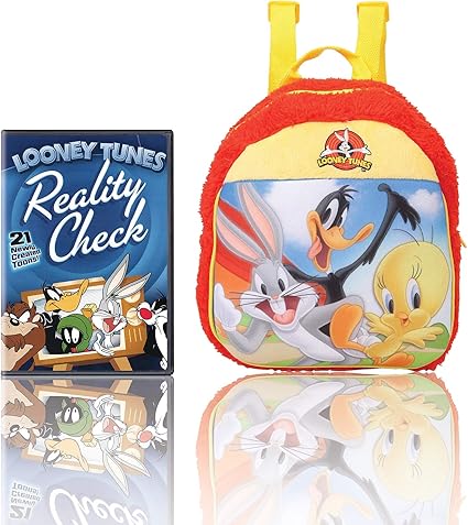 Warner Bros Looney Tunes Plush Bag (MBE-WB099) 100% Imported + Looney Tunes: Reality Check! (Fully Packaged Import) (DVD)