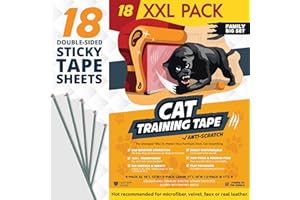 Panther Armor Couch Protector – 18-Pack Double Sided Sofa Anti Scratching Sticky Tape – Scratch Deterrent Tape Corner Anti Cat Scratch Furniture Protectors from Cats
