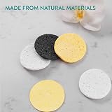 Navaris 50 Reusable Compressed Facial Sponges Cleansing Makeup Pads 65mm view 2