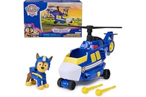 PAW Patrol: Air Rescue Chase Action Figure & Hero Helicopter Toy with Projectile Launcher & 2 Projectiles, Kids Toys for Boys & Girls Ages 3+