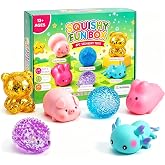 6-Piece Malt Sugar Mystery Squishy Box &ndash; Slow-Recovery Sensory Fidget Toys Set, Stress Relief Squishies for Adults &amp; Kids, Cute Animal Desk Decor,, Party Favors, Anxiety Relief