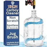 VINUM Carboy Cleaner - 27" Long Bottle Brush for Carboys, Jugs, Water Bottles &amp; Demijohns - Modular &amp; Universal Scrub Brush Cleaning Supplies for Brewing &amp; Wine Making Equipment