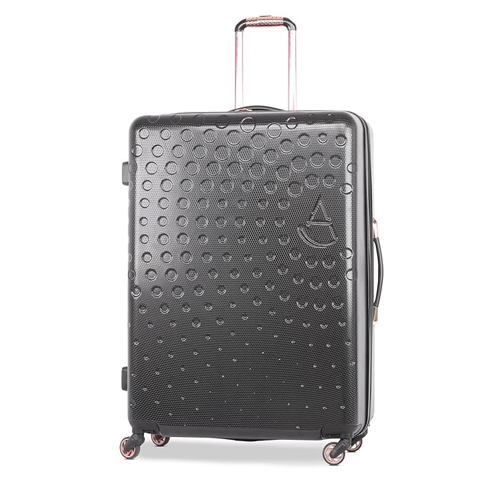 Aerolite Groß 29'Leichtgewicht ABS Hartschale 8 Wheel Hold Check Gepäck Koffer, Farbe, (Schwarz)