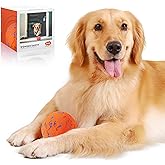 Zizimoko Smart Interactive Dog Toys,Vibrating Dog Ball,Electric Dog Chew Toys for Medium and Large Dogs,Chew-Proof Shell,Automatic Moving/Bouncing/Rotating, E-TPU Material,Ip68 Waterproof