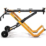 ToughBuilt - 10' Gravity Miter Saw Stand with Universal Tool Mounts - Easy Storage Folding Saw Stand with Rubber Tires - (TB-