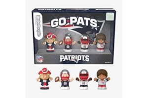 Little People NFL 4 Piece Collector Figure Box Team Set, Team Colors, One Size (New England Patriots)