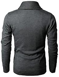 H2H Mens Slim Fit Hound Tooth Check Open Front