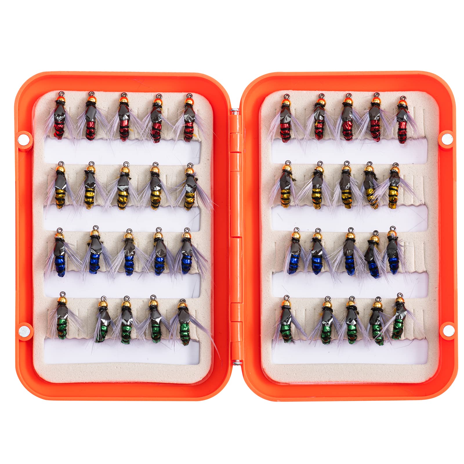 Matymats 40PcsTrout Flies, Fly Fishing Flies for Trout Fishing, Fly Fishing Lure with Fly Fishing Box, Wet Flies, Fly Flies