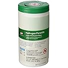 Saalfeld 30824 Clorox Healthcare Hydrogen Peroxide Cleaner Disinfectant Wipes, Kills Norovirus, Rotavirus, HIV, Poly-bag Protected, 6.75" x 9", X-Large Wipe (Pack of 95)
