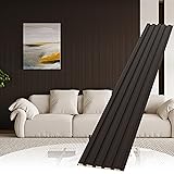 POHARE Slat Wall Paneling,8-Pack 3D WPC Wood Wall