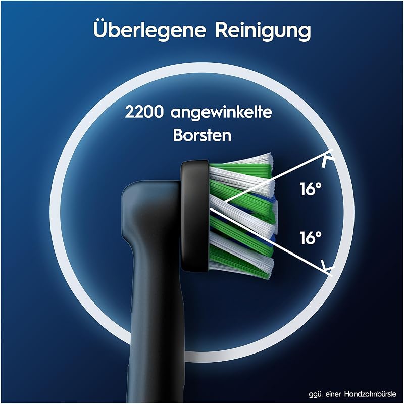Aufsteckbürsten PRO CrossAction, Schwarz, 12 Stück