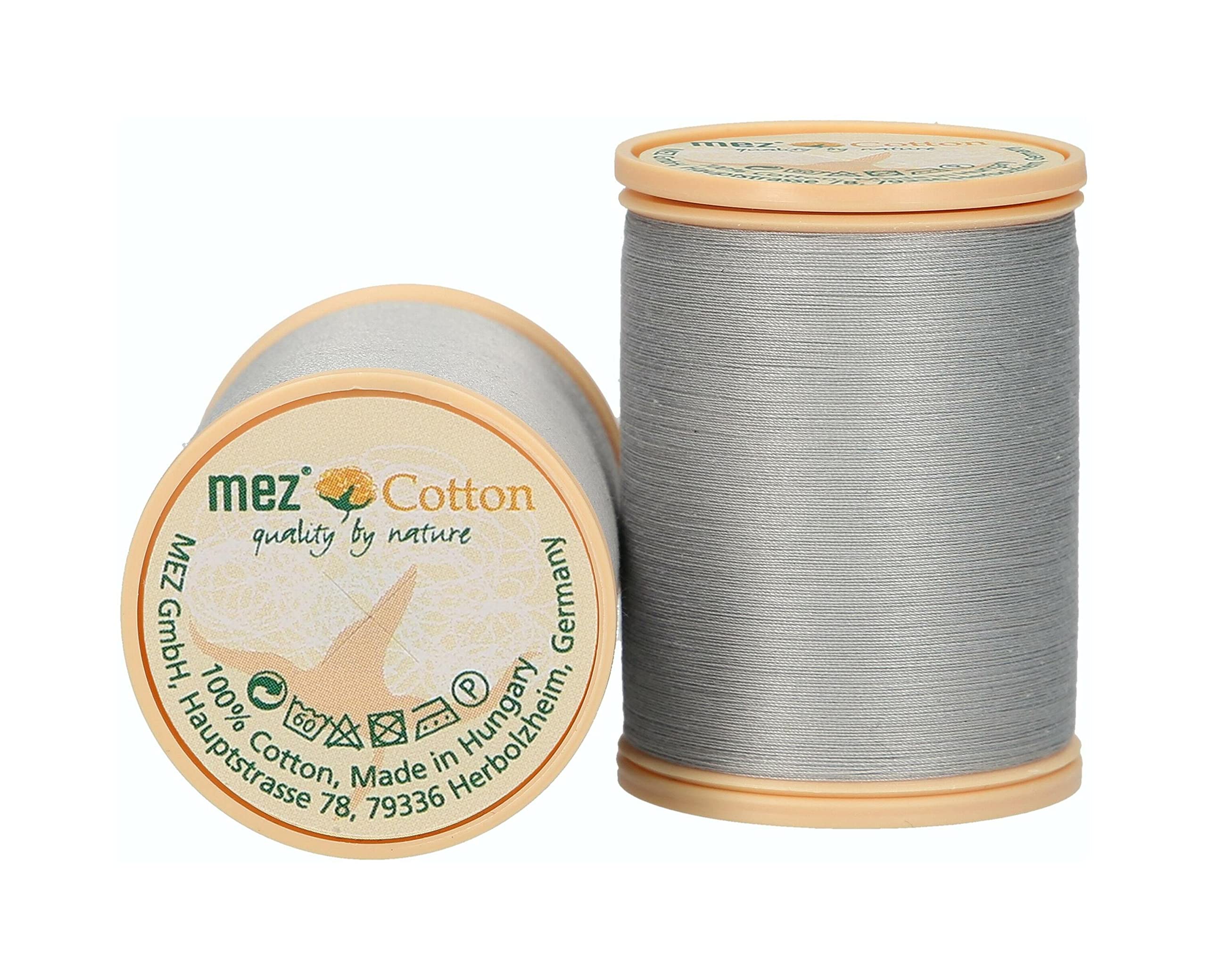MEZ Sewing Thread, Cotton, Gray, Grey