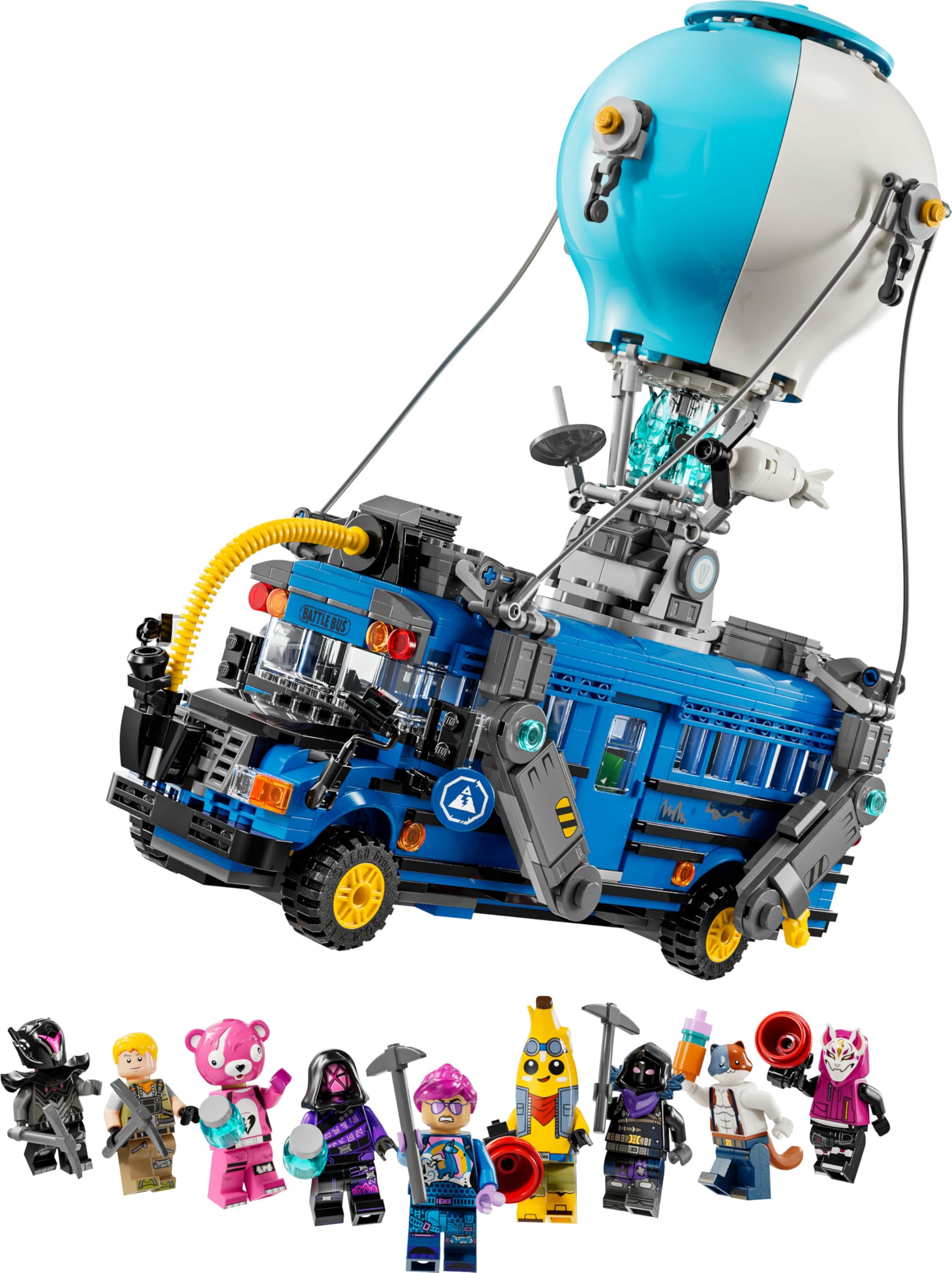 LEGO Fortnite Battle Bus - Toy Vehicle from the Video Game with 9 Mini Figures and Accessories - Christmas Gift for Gamers, Boys and Girls from 10 Years - 77073