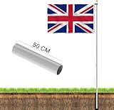 Thanaddo 20 ft Aluminum Sectional Flag Pole Kit with 2 Flags, Gold Ball view 5