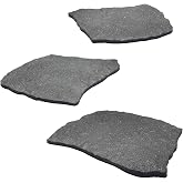 Sekcen 3 Pack Rubber Stepping Stones Outdoor Garden Rubber Pavers Pathway Walkway Paving Stones