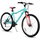 HILAND 20 Inch 26 Inch Mountain Bike for Women Girl, Lock-Out Suspension Fork, Aluminum Frame, Adult Ladies Mens MTB Bicycle