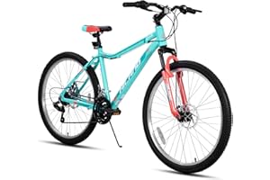 HH HILAND HILAND 20 Inch 26 Inch Mountain Bike for Women Girl, Lock-Out Suspension Fork, Aluminum Frame, Adult Ladies Mens MTB Bicycle