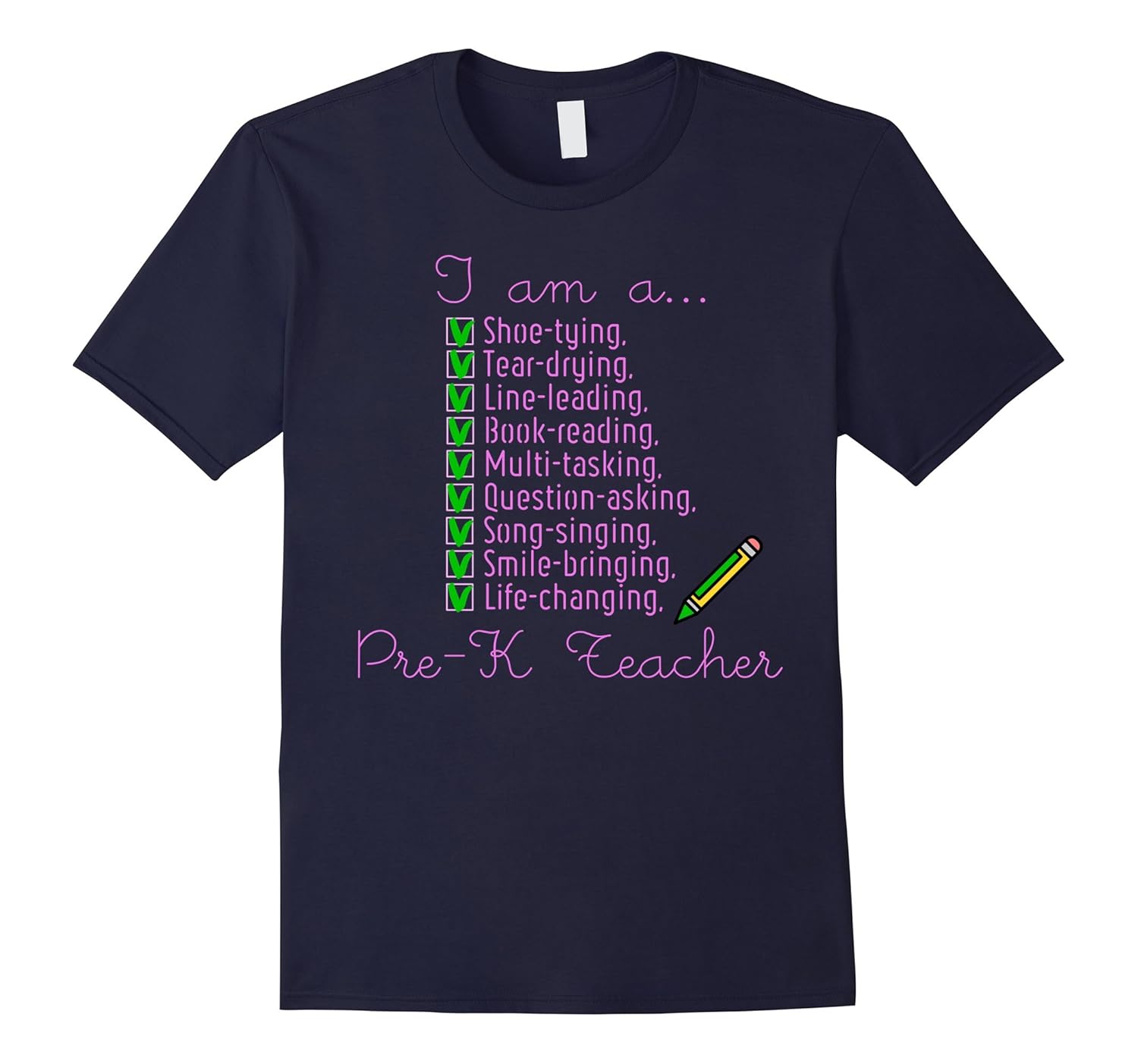 Pre K Teacher Cute Gift Tee Shirt-ANZ