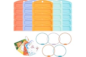 LUVCOSY Card Holder for Yoto Cards, 20Pcs Reusable Cards Holder with 5 Rings for Kids Travel Carrier, Efficient Card Storage & Organizer for Yoto Player Accessories