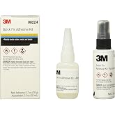 3M Automix Quick Fix Adhesive Kit, 08224 | 0.7 oz adhesive/2.0 oz accelerator Bottles