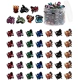 Mini Hair Clips - 72 Pcs for Women and Girls, Plastic, Small Claw Hair Clips with 3 Colors, Tiny