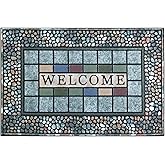 CHICHIC Rectangle Entrance Door Mat Large 24 x 36 Inch Entry Way High Traffic Area Doormat Front Door Rugs Outdoors Heavy Dut