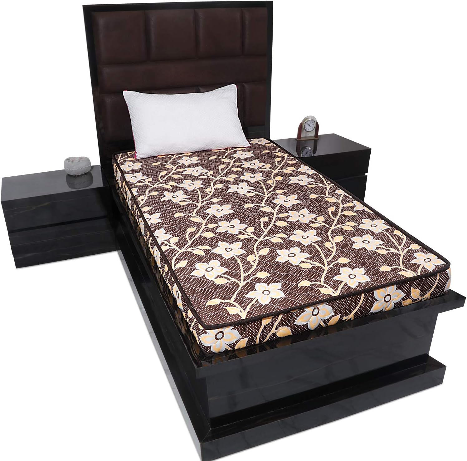 COMFY RELAX MATTRESS Cotton Quilted Fabric 4Inch High Density King Bed Foam Mattress (75x72x4