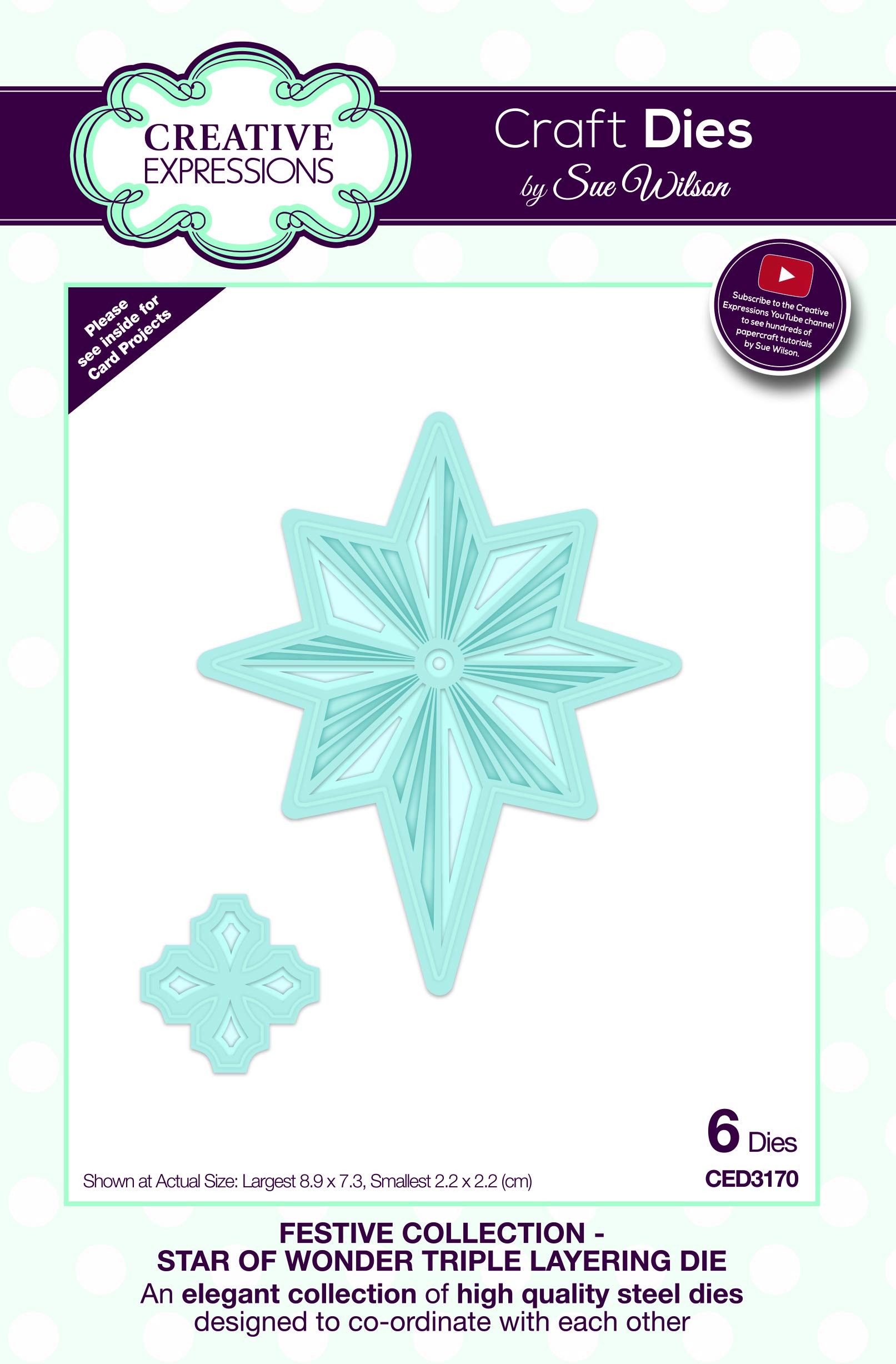 Sue Wilson Festive Collection Star of Wonder Triple Layering Die