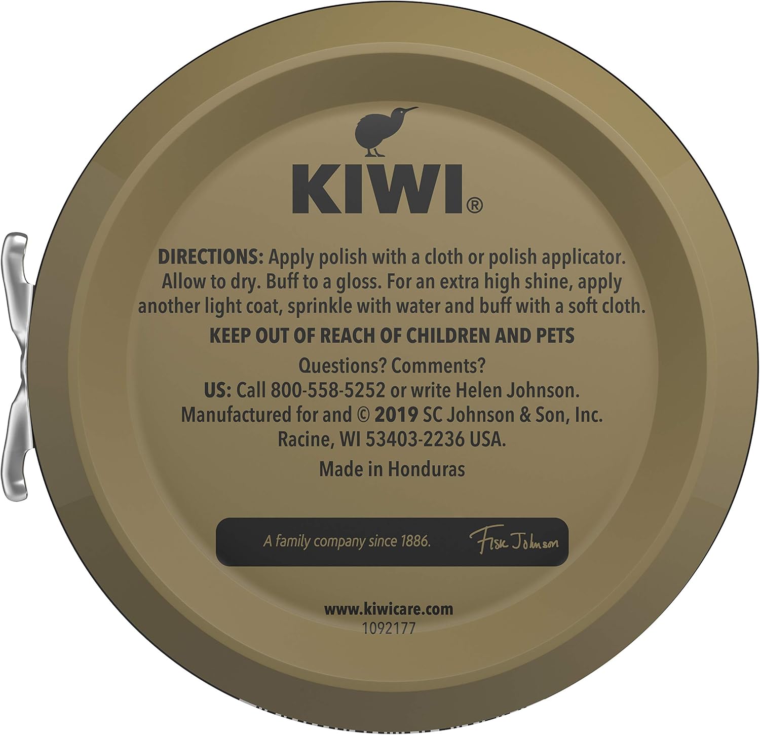 KIWI Shoe Polish, Black, 1 Metal Tin, 2.5 oz: Health & Personal Care