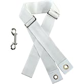 Tennis Net Center Strap with Adjustable Buckle &amp; Rust-Proof Hook | Heavy-Duty Weather-Resistant Polyester Webbing, Secure Net Tension &amp; Height Stability, Tool-Free Quick Install for Court Use