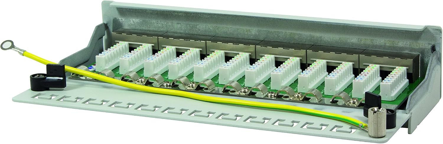 LogiLink Professional Patch Panel Desktop - Patch Panel, light grey, 12-port - Image 4